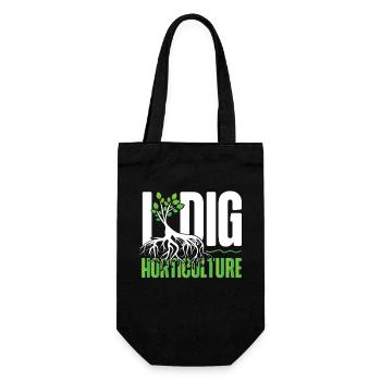 Plant Lover Gardening Pun I Dig - Gift Bag for Bottles - black - Front