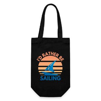 Voile Dicton Sailor Sailing Design - Sac à bouteille - noir - Devant