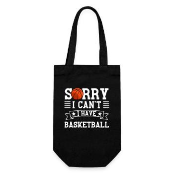 Entschuldigung, ich habe Basketball - Geschenkbeutel für Flaschen - Schwarz - Vorne