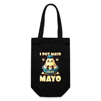 Mayonnaise - Geschenkbeutel für Flaschen - Schwarz - Vorne