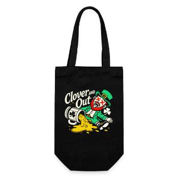 St. Patrick's Day Clover And Out Fun - Gift Bag for Bottles - black - Front