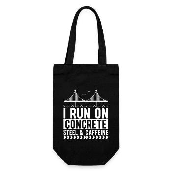 Bridge Engineer Bridge Construction - Gift Bag for Bottles - black - Front