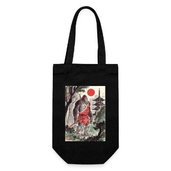 Samurai - Geschenkbeutel für Flaschen - Schwarz - Vorne