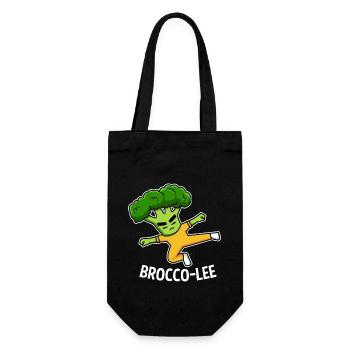 Karate Broccoli Martial Arts Martial Arts Fighter - Gift Bag for Bottles - black - Front