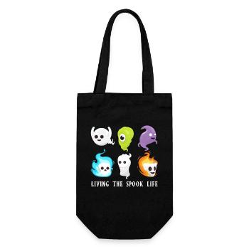 Living The Spook Life Ghost Bait - Geschenkbeutel für Flaschen - Schwarz - Vorne