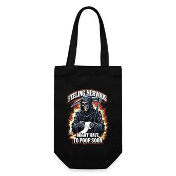 Irritable Bowel Syndrom Reaper IBS Goth Poop Humor - Gift Bag for Bottles - black - Front