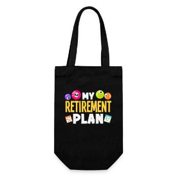 Bingo Mon plan de retraite Humour - Sac à bouteille - noir - Devant
