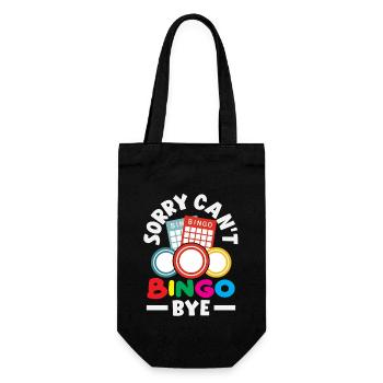 Désolé, je ne peux pas Bingo Bye Fun pour la soirée bingo - Sac à bouteille - noir - Devant