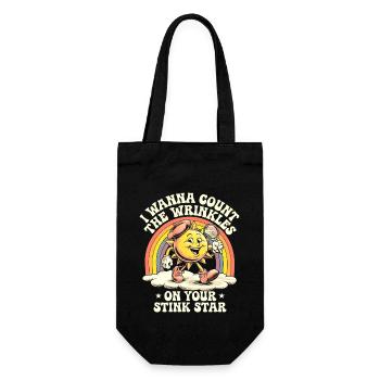 I Wanna Count The Wrinkles On Your Stink Star Anal - Gift Bag for Bottles - black - Front