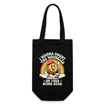 I Wanna Count The Wrinkles On Your Stink Star Anal - Gift Bag for Bottles - black - Front