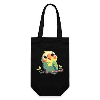 Parrot Parrot Parrot - Gift Bag for Bottles - black - Front