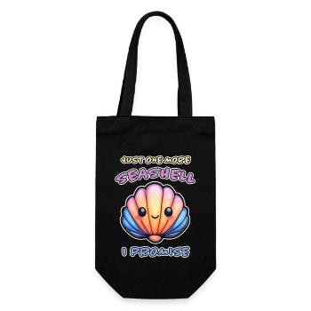 Seashells Beach Shells Shell Collector Gift - Gift Bag for Bottles - black - Front