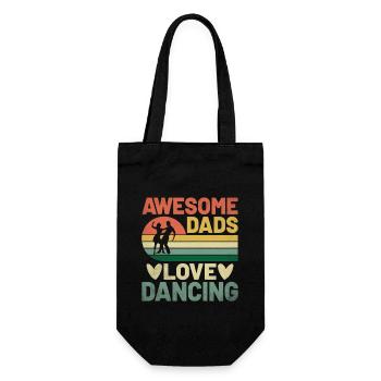Les papas géniaux aiment danser pour danser - Sac à bouteille - noir - Devant