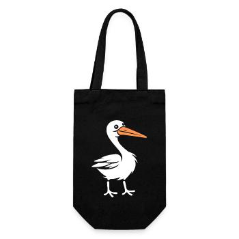 stork - Gift Bag for Bottles - black - Front