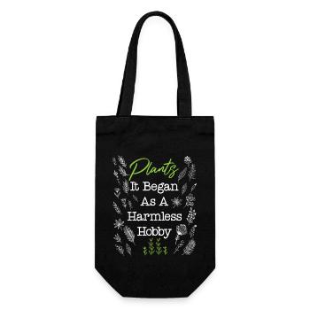 Plant Lover Gardening Plants It - Gift Bag for Bottles - black - Front