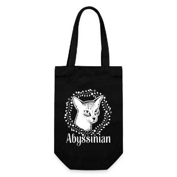 Abyssinian Cat Abyssinian Cat Vintage - Gift Bag for Bottles - black - Front