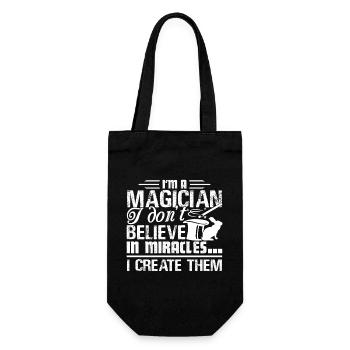 Magician I create Miracles - Gift Bag for Bottles - black - Front