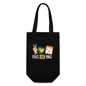 Paix Amour Bingo Fans Bonheur - Sac à bouteille - noir - Devant