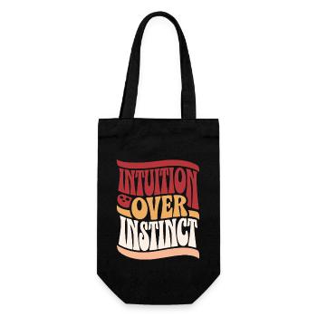 L’intuition au lieu des inspirations instinctives - Sac à bouteille - noir - Devant