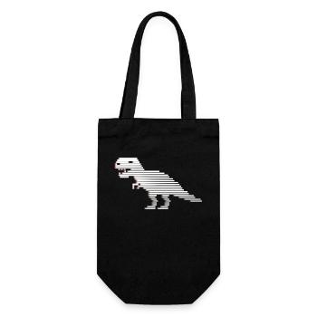 Dinosaurs dinosaurs dinosaurs t-rex - Gift Bag for Bottles - black - Front