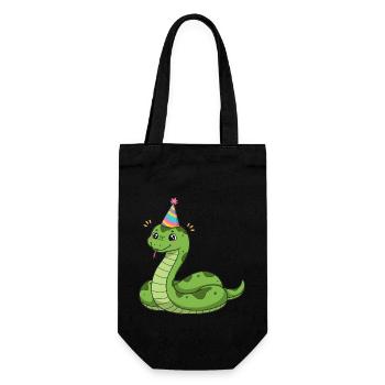 Animal Cartoon Party Snake - Gift Bag for Bottles - black - Front