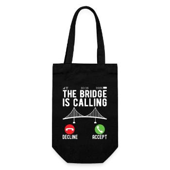 Bridge Engineer Bridge Construction - Gift Bag for Bottles - black - Front