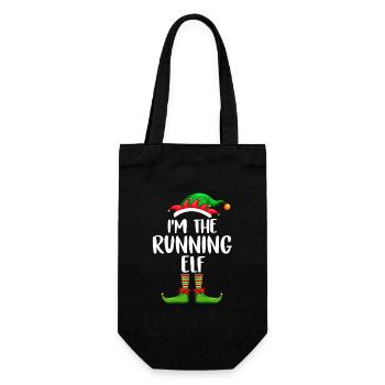 I'm The Running Elf Shirt Matching Family - Gift Bag for Bottles - black - Front