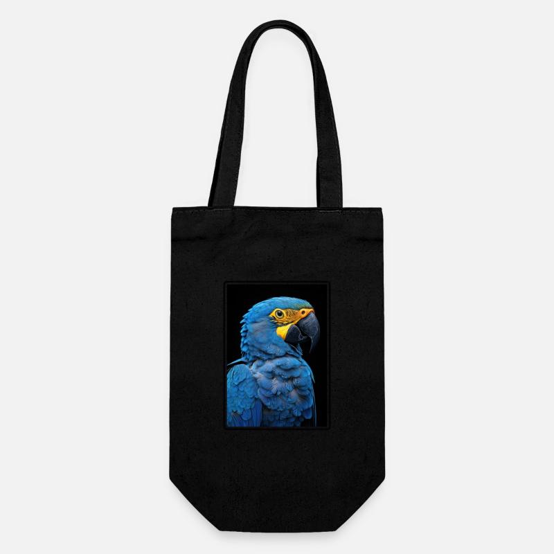 Papageie Papagei - Geschenkbeutel für Flaschen - Schwarz