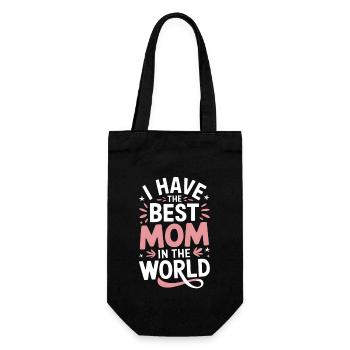 Meilleure maman du monde Maman disant maman - Sac à bouteille - noir - Devant