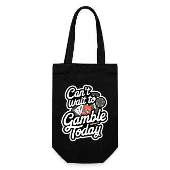 Can't Wait To Gamble Today 8 - Geschenkbeutel für Flaschen - Schwarz - Vorne