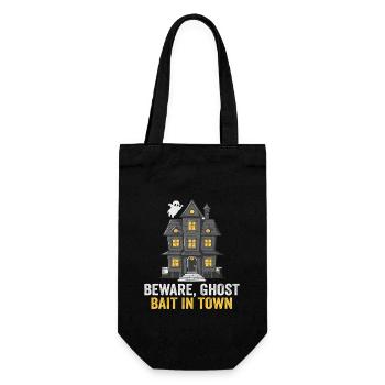 Beware Ghost Bait In Town Spooky - Gift Bag for Bottles - black - Front