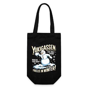 Yukigassen : le seul sport où l’on ne gèle pas - Sac à bouteille - noir - Devant