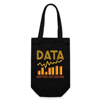 Data Or It Didn't Happen For Student - Gift Bag for Bottles - black - Front