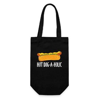 Amateur de hot-dogs hot-dog-a-holic - Sac à bouteille - noir - Devant