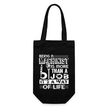 Machinist It's A Way Of Life - Gift Bag for Bottles - black - Front