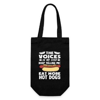 Les voix mangent plus de hot-dogs pour les hot-dogs - Sac à bouteille - noir - Devant