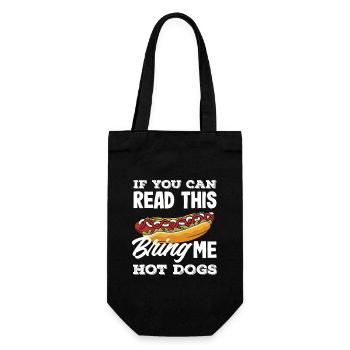 Amateur de hot-dogs Apportez-moi des hot-dogs - Sac à bouteille - noir - Devant