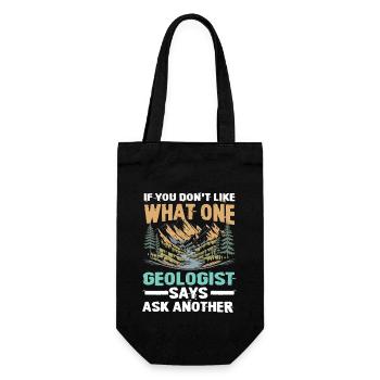 If You Don't Like What One Geologist Says - Geschenkbeutel für Flaschen - Schwarz - Vorne
