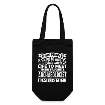 Archaeologist Proud Archaeologist Parent - Gift Bag for Bottles - black - Front