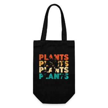 Amoureux des plantes jardinage rétro - Sac à bouteille - noir - Devant