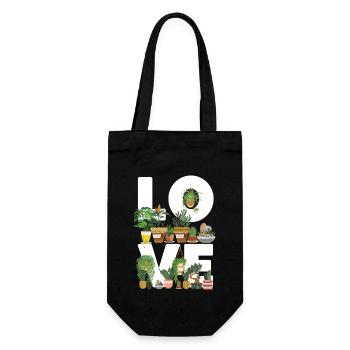 Amoureux des plantes Jardinage Amour - Sac à bouteille - noir - Devant