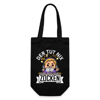 REAL MEN GAMER Artboard 1 - Gift Bag for Bottles - black - Front