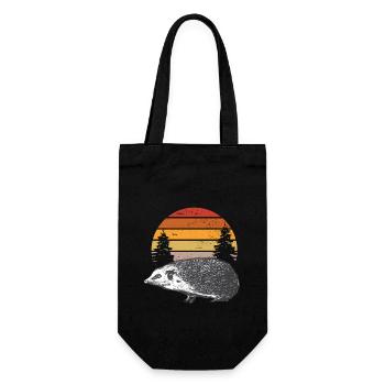 6199 hedgehogTshirt PR t shirt - Gift Bag for Bottles - black - Front