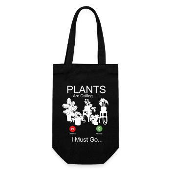 Plant Lover Gardening Monstera - Gift Bag for Bottles - black - Front