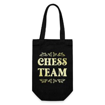 Chess Team - Gift Bag for Bottles - black - Front