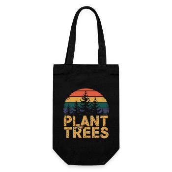 Plantez plus d’arbres – Cadeau pour les amoureux de la nature - Sac à bouteille - noir - Devant