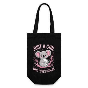 Koala Shirt – Perfect for Koala Lovers - Gift Bag for Bottles - black - Front