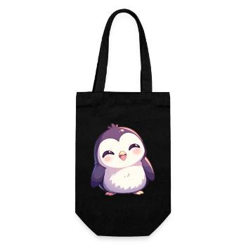 Penguins Penguin - Gift Bag for Bottles - black - Front