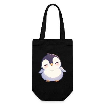 Penguins Penguin - Gift Bag for Bottles - black - Front