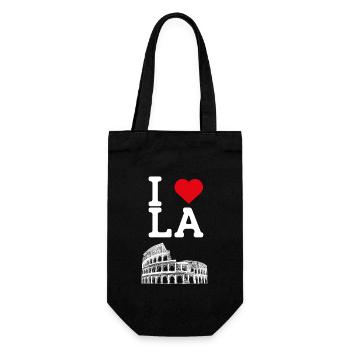I Love LA Heart Flag Los Angeles Colosseum Cool - Gift Bag for Bottles - black - Front